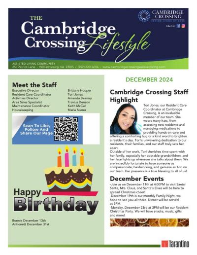 Assisted Living Current Newsletter