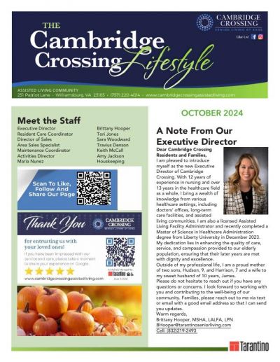 Assisted Living Current Newsletter