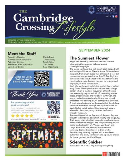 Assisted Living Current Newsletter